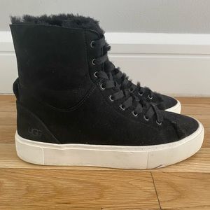 Womens Ugg Beven Sneaker Black Size 8